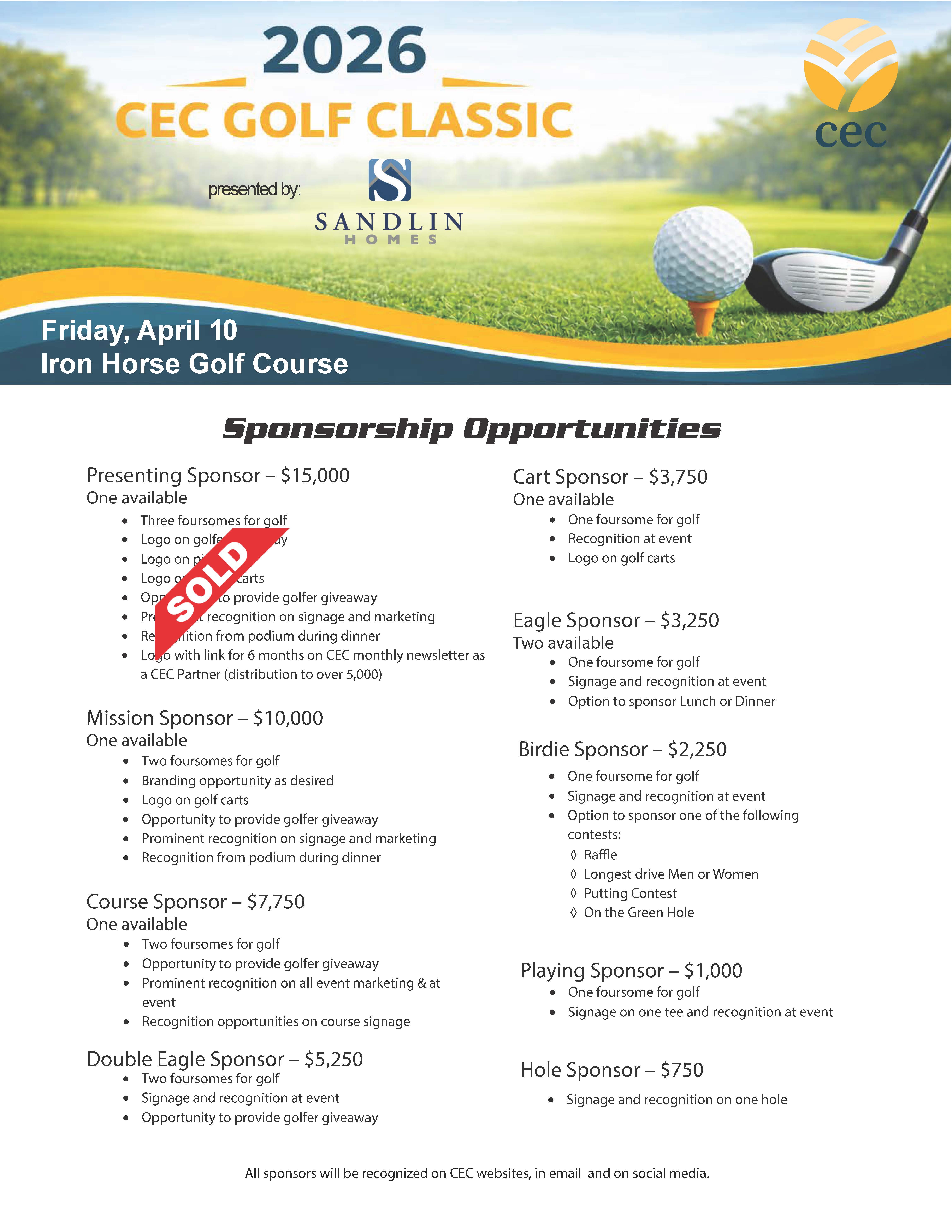 Sponsorship Descriptions